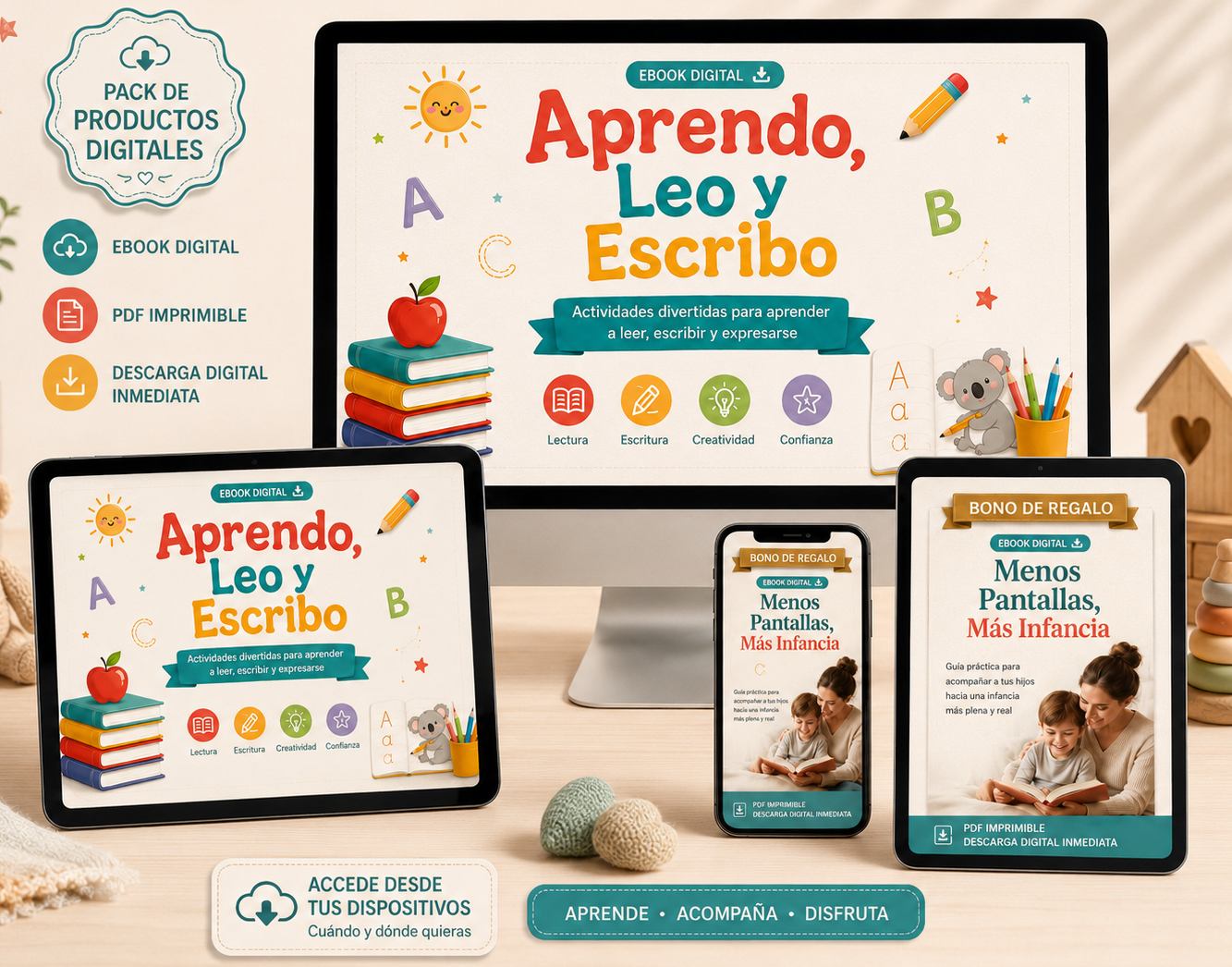 🥉PACK Completo Aprendo, Leo y Escribo + 🎁 Bono de regalo